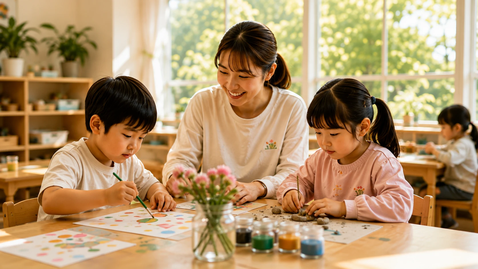 はなえみ保育園で過ごす子どもたち